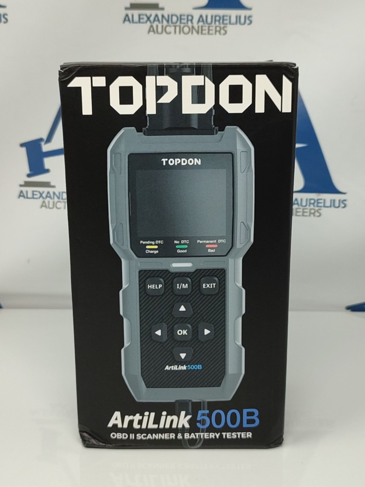 RRP £85.00 TOPDON AL500B OBD2 Code Reader, OBD2 Scanner with Full OBD2 Functions and Battery Test - Image 2 of 3