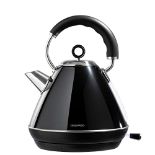 Daewoo Kensington 1.7L, 3000W Fast Boil Pyramid Kettle, Stainless Steel Body with Cord