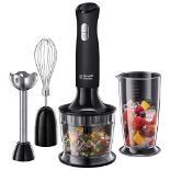 Russell Hobbs 24702 Desire 3 in 1 Hand Blender with Electric Whisk and Vegetable Chopp
