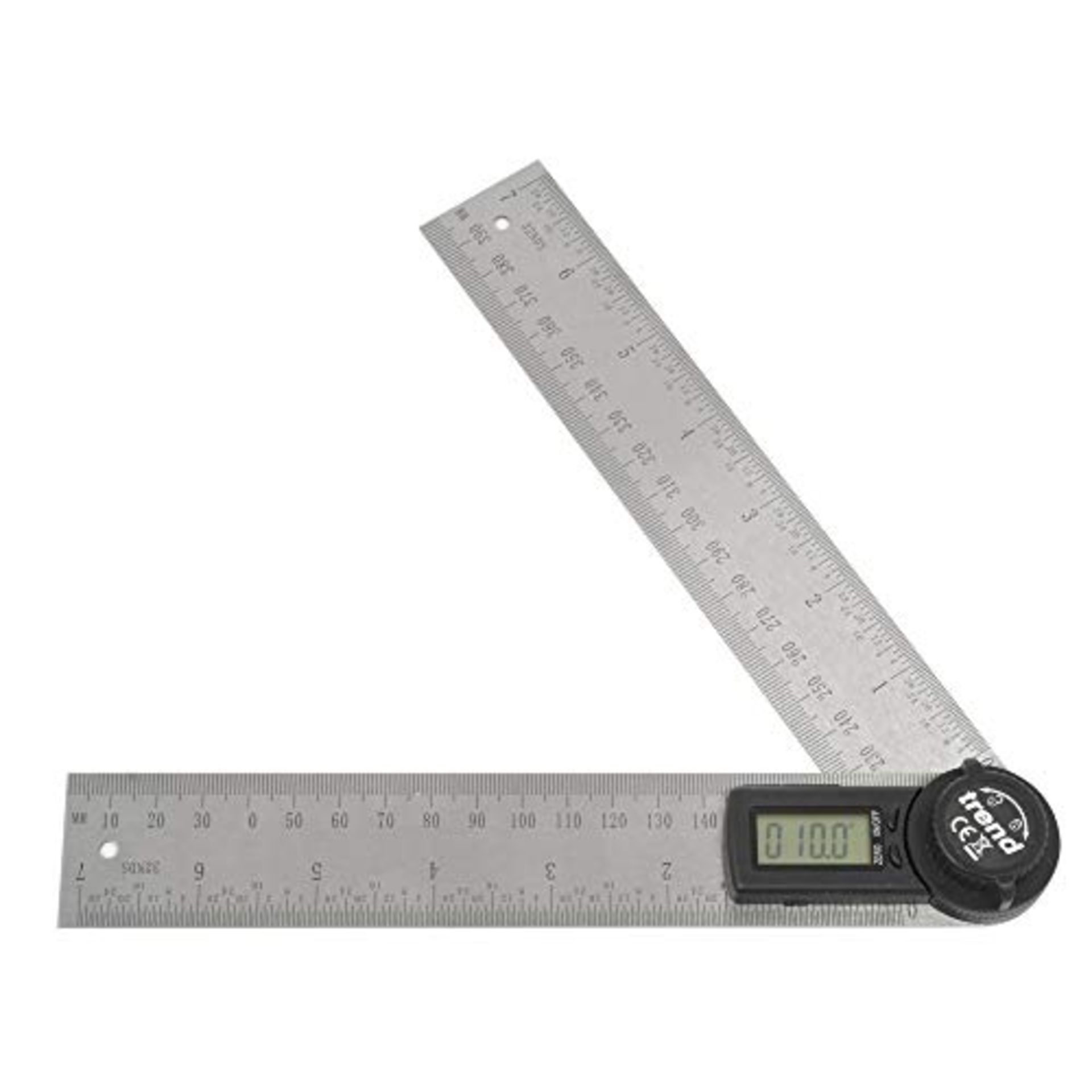 Trend 7 inch Digital Angle Finder Ruler, Precise Internal & External Measurements, DAR