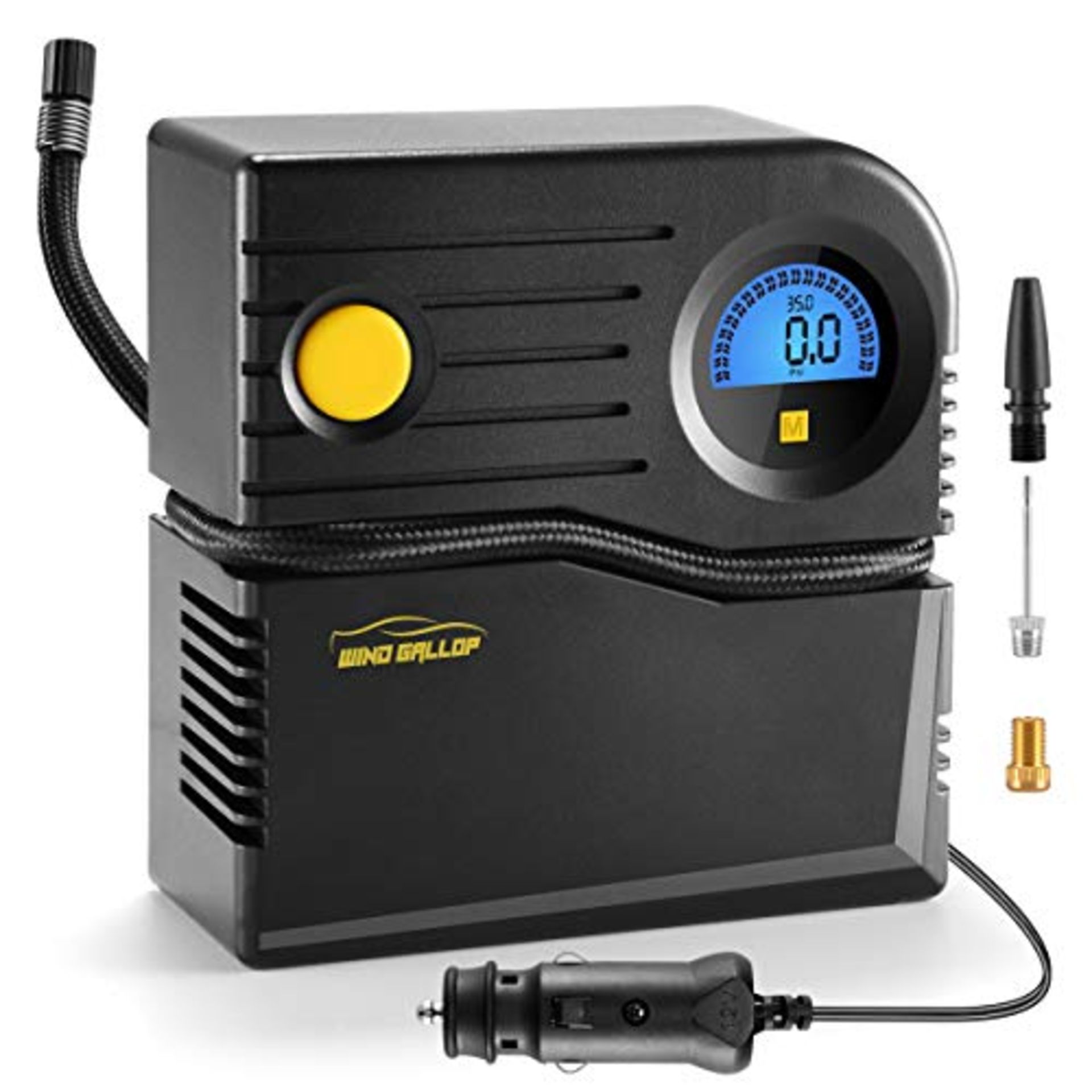 WindGallop Car Tyre Inflator Car Tyre Pump 12V Digital Tyre Inflator Air Compressor Ca