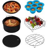 COSORI Air Fryer Accessories Set, Fit All of Brands 5.5 L, Pack of 6 Including Cake Pa