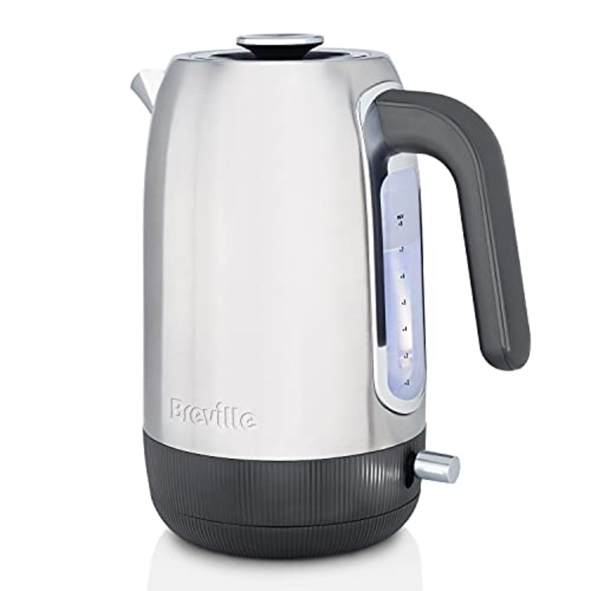 Breville Edge Electric Kettle | 1.7 Litre | Glows When Hot to Avoid Re-Boiling | 3kW F