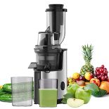 RRP £86.00 Juicer Machine, Easy to Clean Cold Press Juicer Machine, Slow Juicer Extractor, Mastic