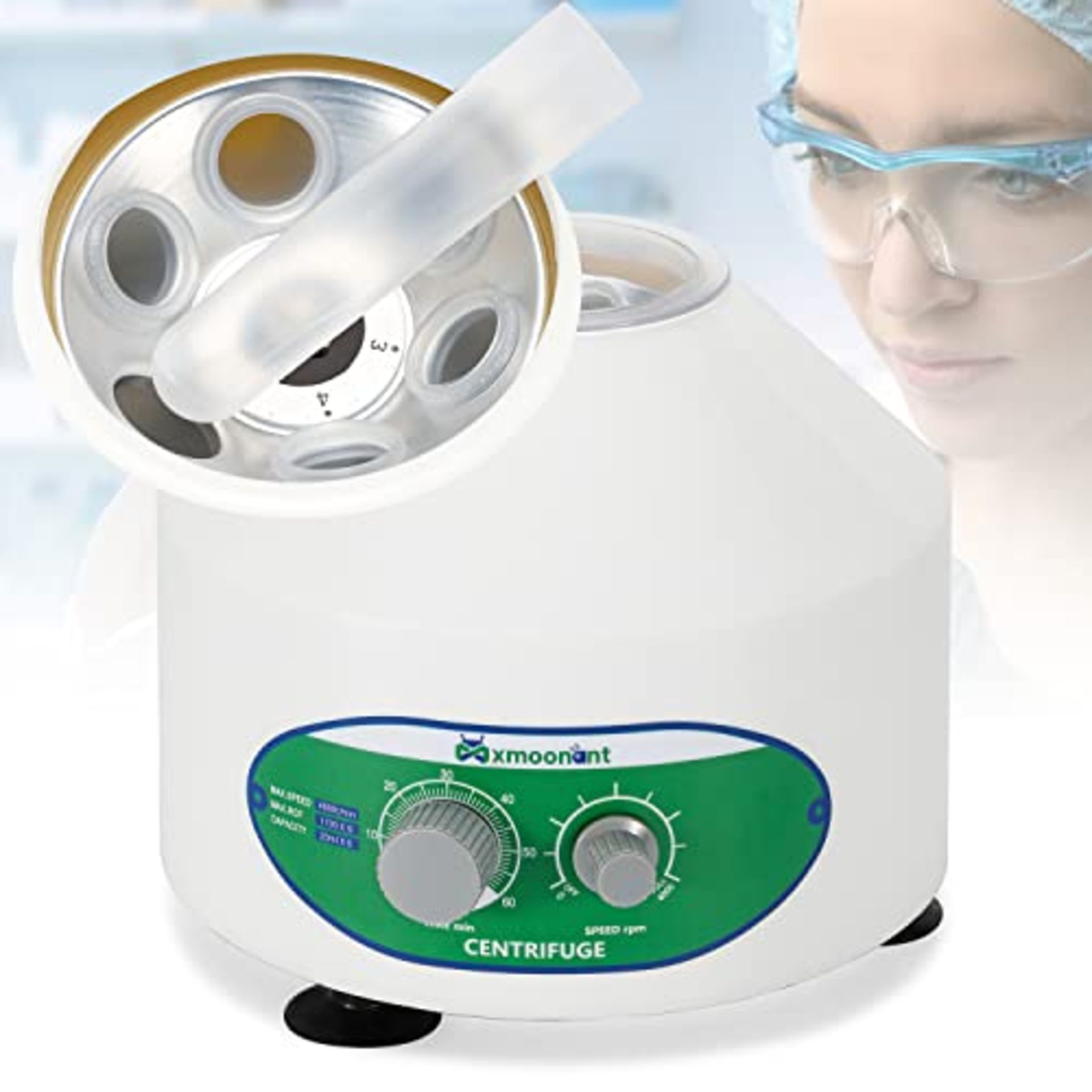 RRP £70.00 Mxmoot Lab Centrifuge Machine Benchtop 20mlX6, 0-4000rpm /1795xG, 0-60min, PRP PRF cen