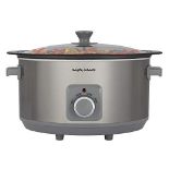 RRP £54.00 Morphy Richards 461014 Sear & Stew 6.5 Litre Aluminium Slow Cooker, One-Pot Solution