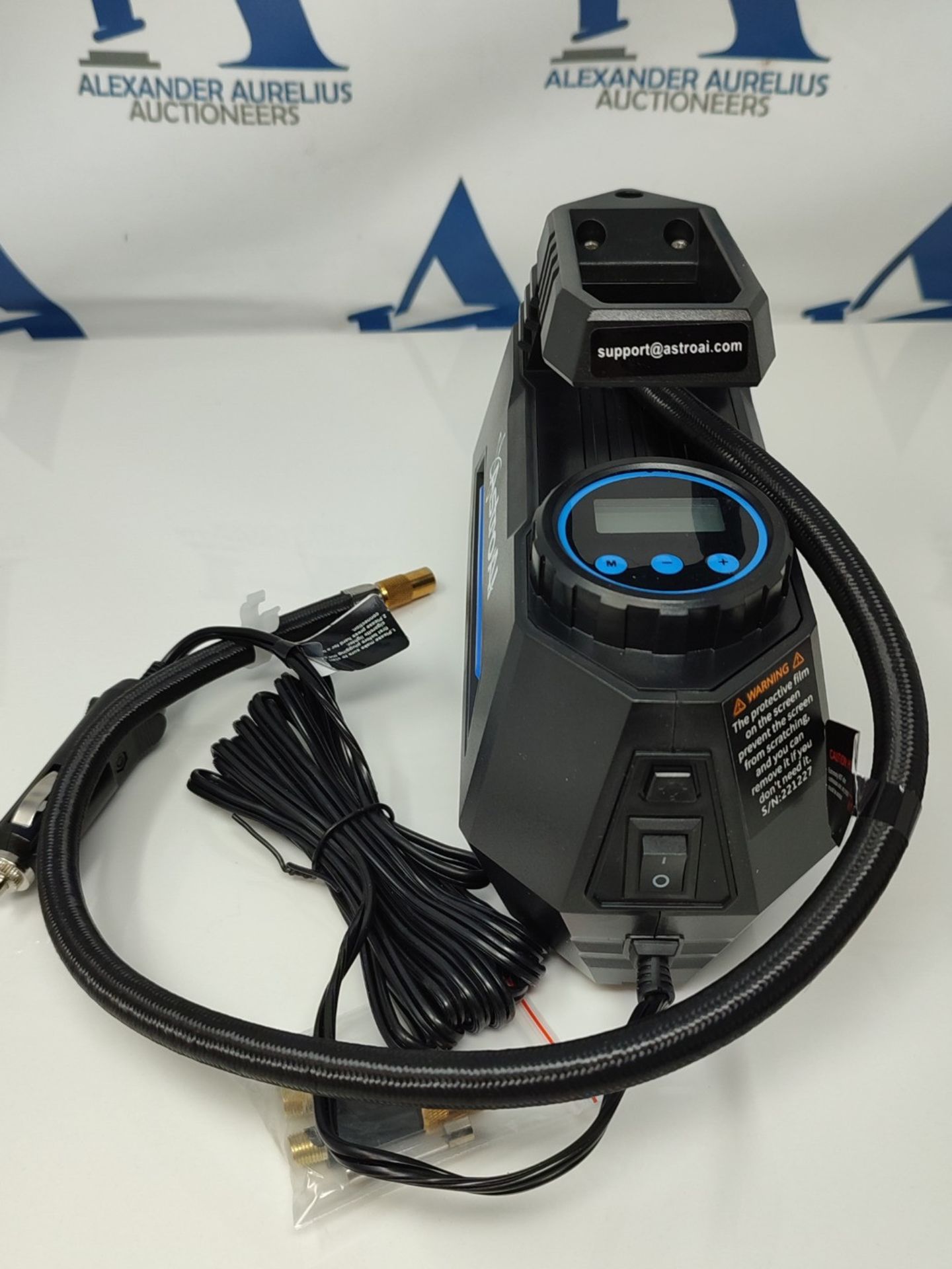 AstroAI Tyre Inflator Air Compressor 12V, Portable Electric Car Tyre Pump with Tyre Pr - Image 2 of 2