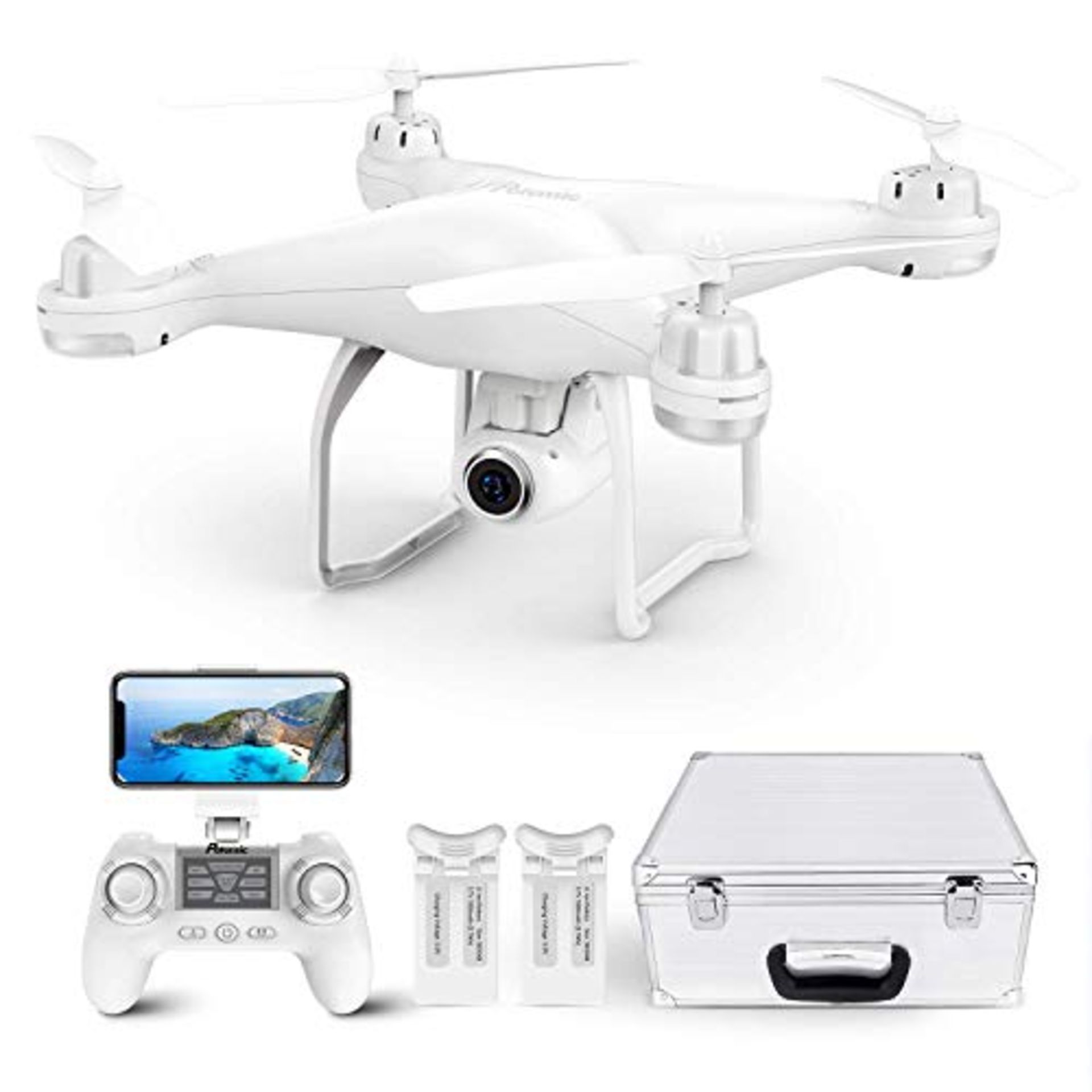 RRP £156.00 Potensic T25 GPS Drone with HD 2K Camera, FPV RC, Live Video, Dual GPS Return Home, Qu