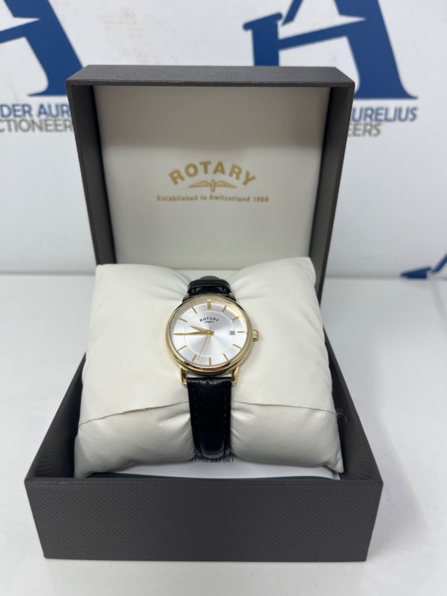 RRP £84.00 ROTARY LADIES GOLD PLATE STRAP WATCH