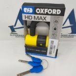 Oxford HD Max Yellow High Security Motorcycle Steel Disc Lock LK311 5030009096112, Ora