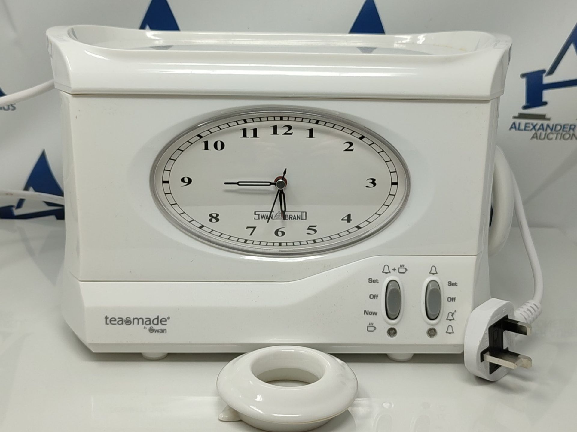 RRP £65.00 Swan Vintage Teasmade - Rapid Boil with Clock and Alarm, Featuring a Clock Light with - Image 3 of 3
