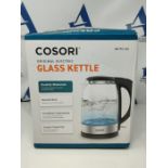COSORI Electric Kettle Glass, Fast Boil Quiet, 3000W 1.5L with Blue LED, Stainless Ste