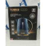 Tower T10052MNB Empire 1.7 Litre Kettle with Rapid Boil, Removable Filter, 3000W, Midn