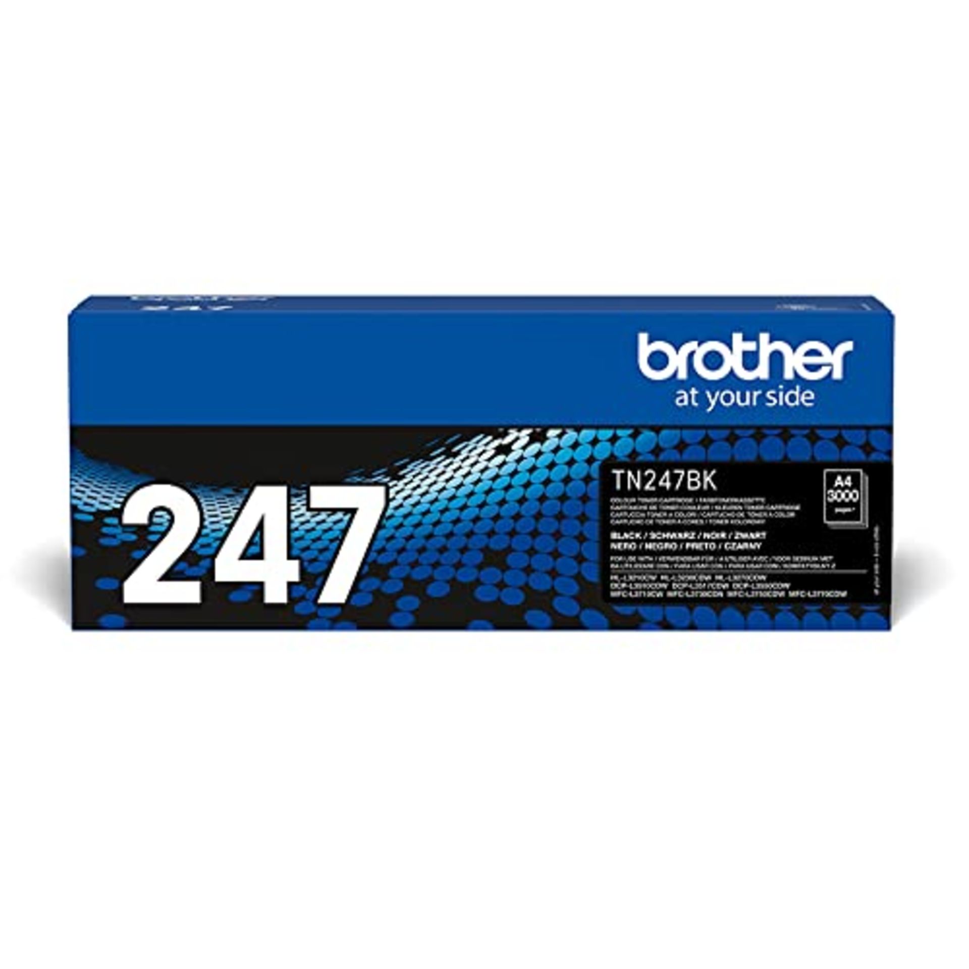 RRP £76.00 Brother TN-247BK Toner Cartridge, Black, Single Pack, High Yield, Includes 1 x Toner C