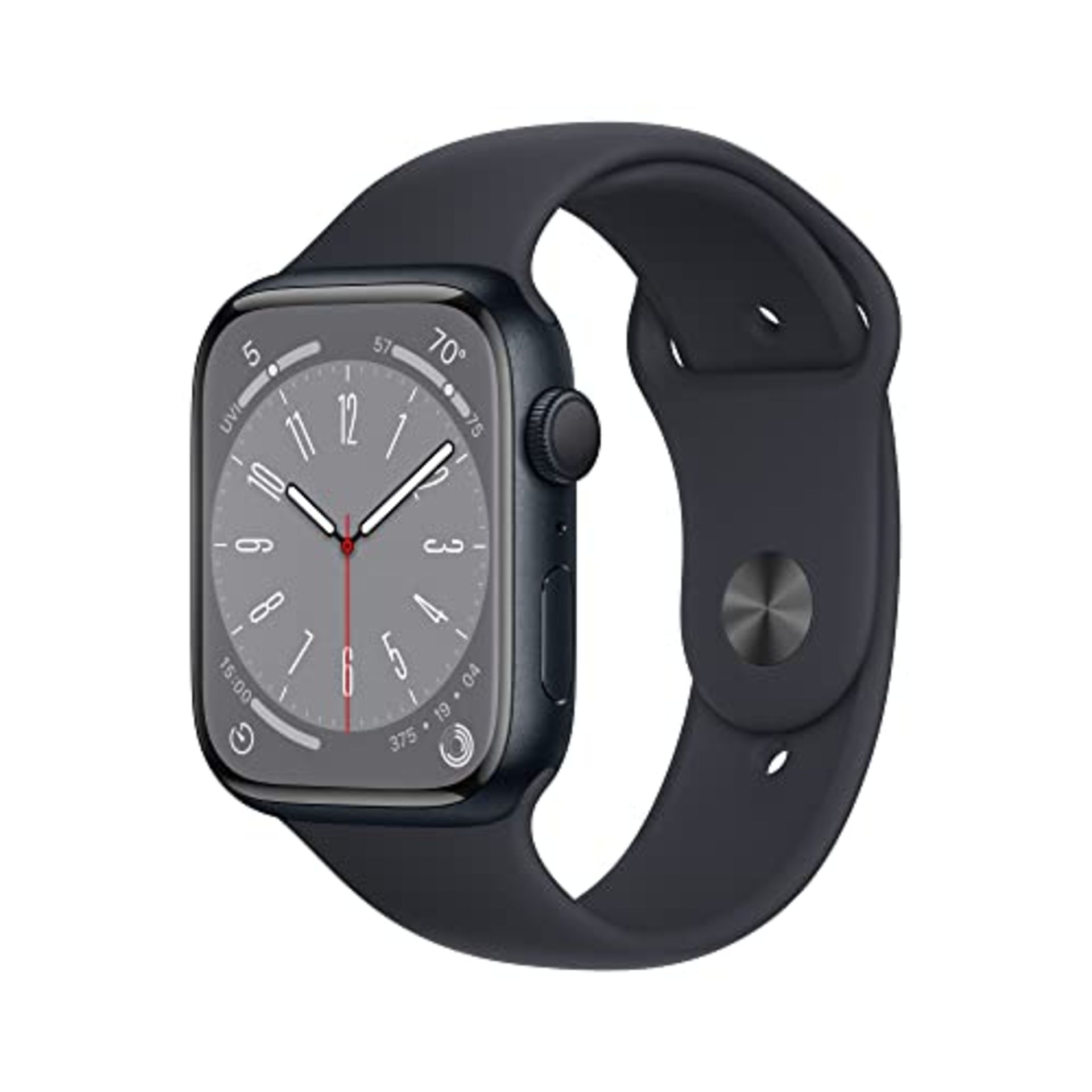 RRP £449.00 [INCOMPLETE] Apple Watch Series 8 (GPS 45mm) Smart watch - Midnight Aluminium Case wit