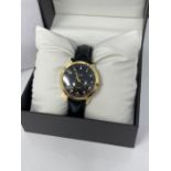 RRP £79.00 Rotary Ladies' Diamond Set Dial Black Leather Strap Watch