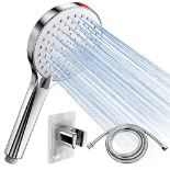 Shower Head and Hose 1.6M - SREWOHS High Pressure Shower Hose and Head Set Pressure Bo