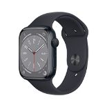RRP £449.00 Apple Watch Series 8 (GPS 45mm) Smart watch - Midnight Aluminium Case with Midnight Sp
