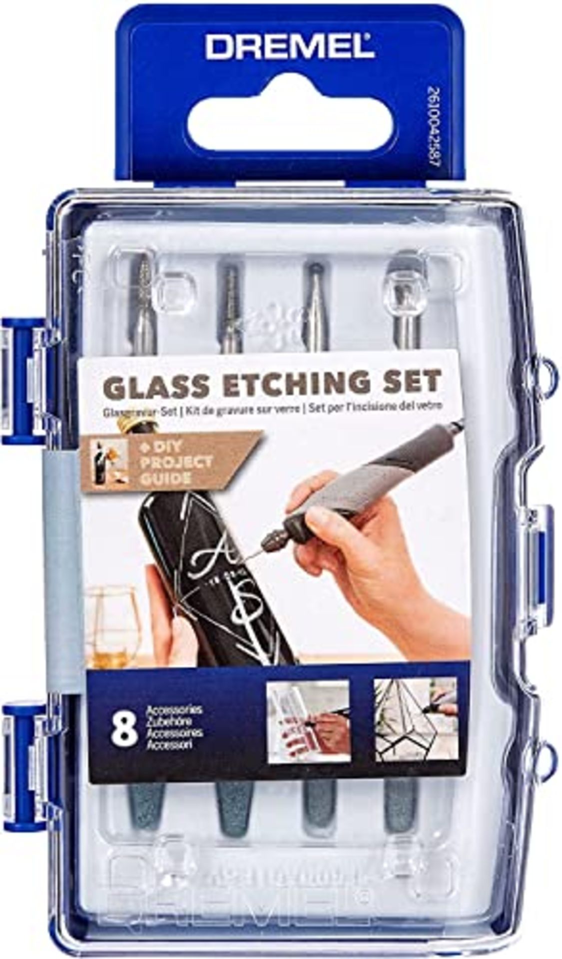 Dremel 682 Glass Etching Set, Accessory Kit with 8 Rotary Tool Accessories for Etching