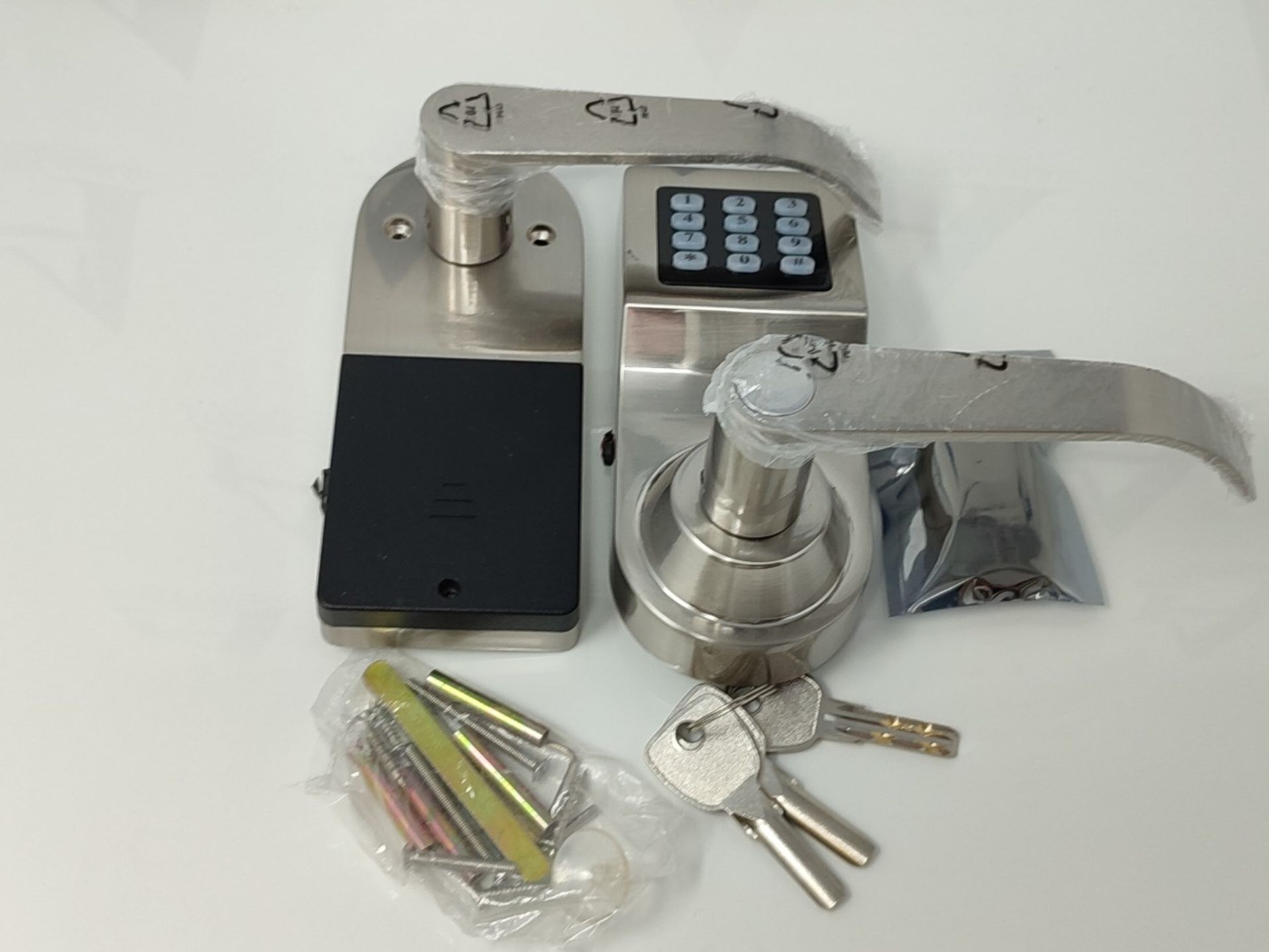 RRP £79.00 HAIFUAN Digital Door Lock,Unlock with Remote Control, M1 Card, Code and Key,Handle Dir - Image 2 of 2