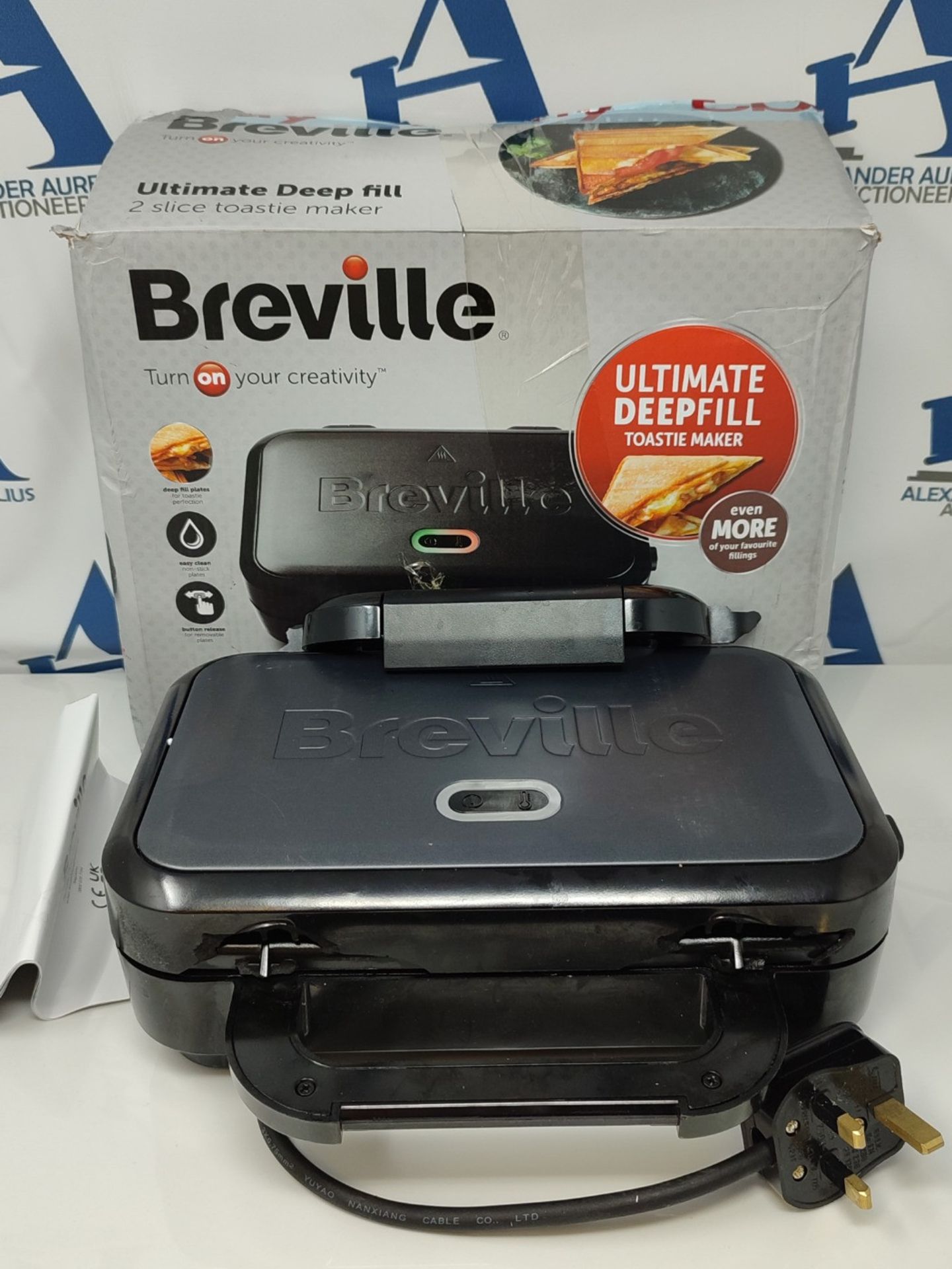 [CRACKED] Breville Ultimate Deep Fill Toastie Maker | 2 Slice Sandwich Toaster | Remov - Image 3 of 3