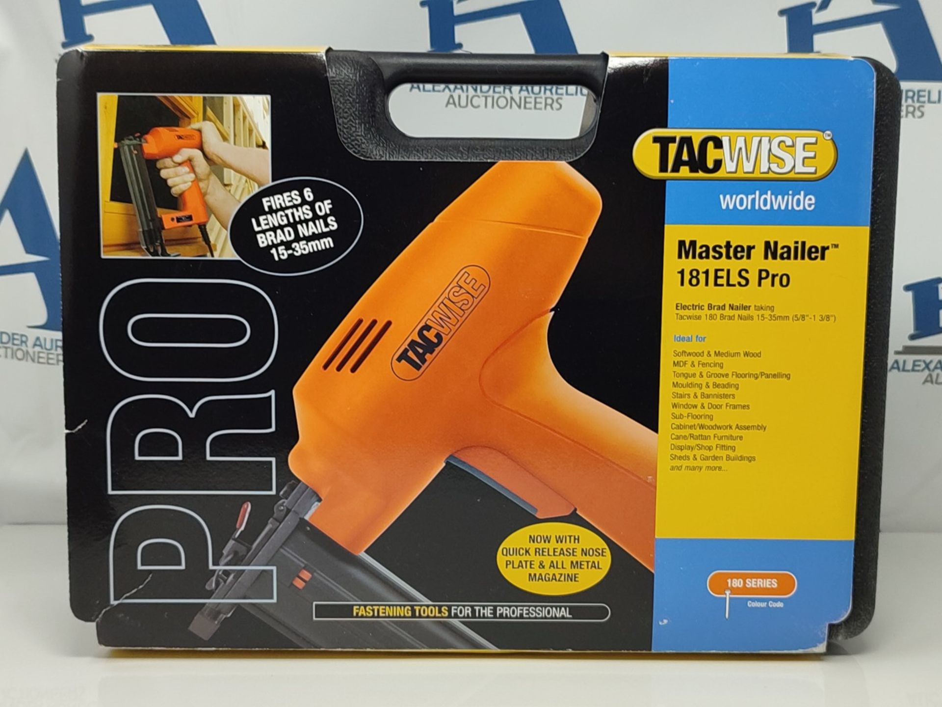 RRP £89.00 Tacwise 1705 Master Nailer 181ELS Pro, Electric Nail Brad Gun with 1000 Nails, Uses Ty