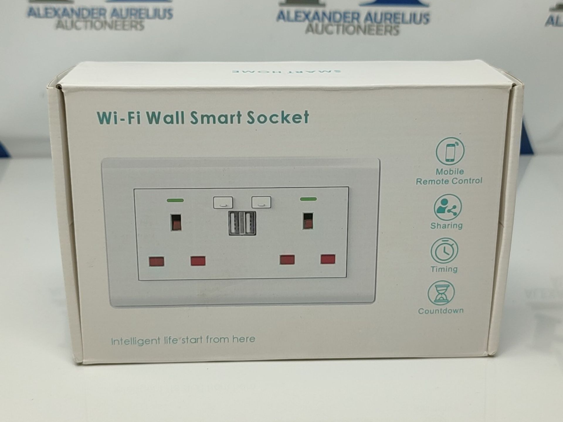 Double Socket, Milfra Alexa Wall Socket 13A with 2 USB Charging Ports Fast Charging Co - Image 2 of 3