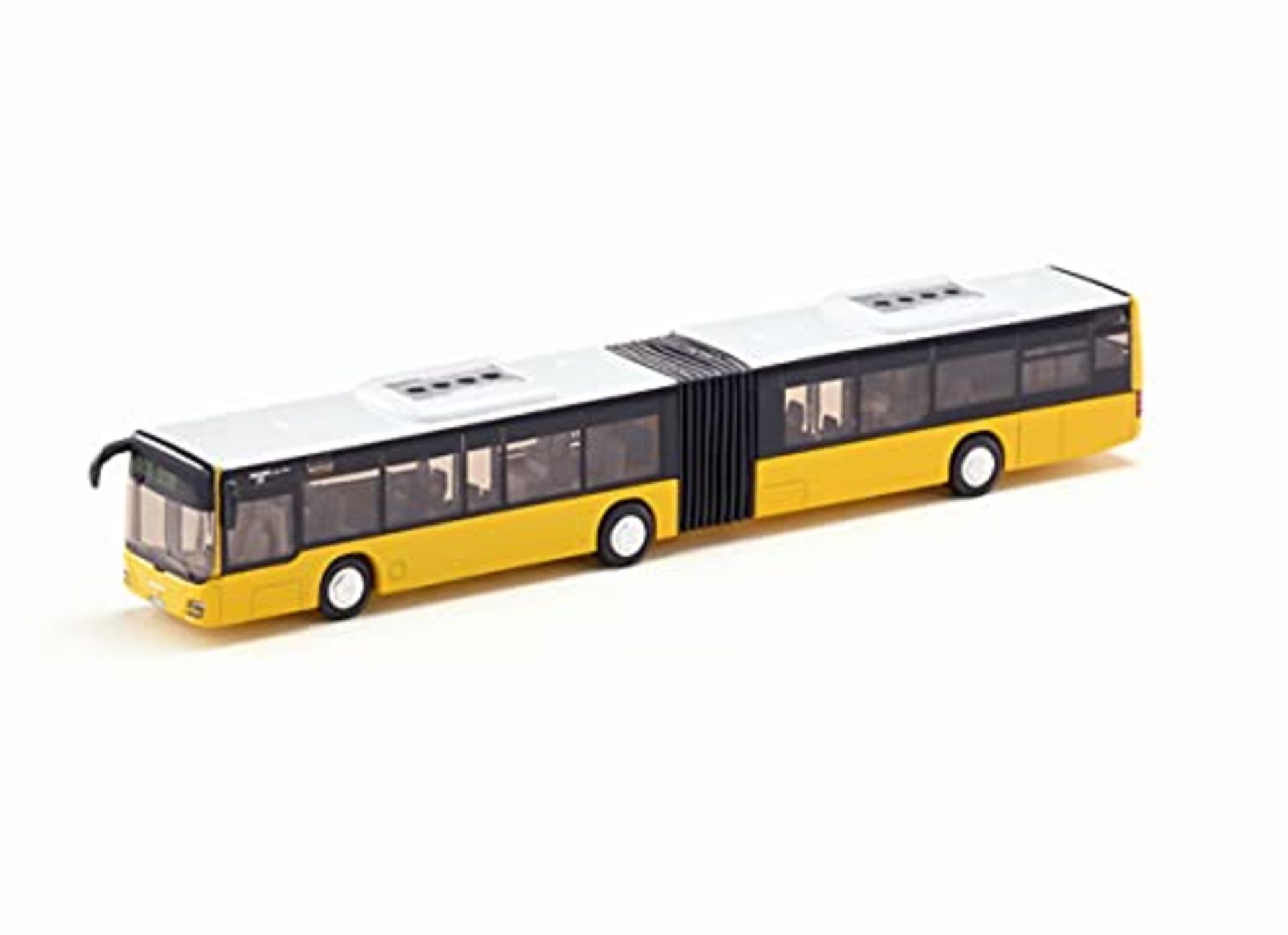 siku 3736, Articulated Bus, 1:50, Metal/Plastic, Yellow, Rubber tyres, Functional door