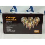 YOUDIAN Vintage Edison Light Bulb, Dimmable Vintage Light Bulbs 40W E27 Screw Decorati