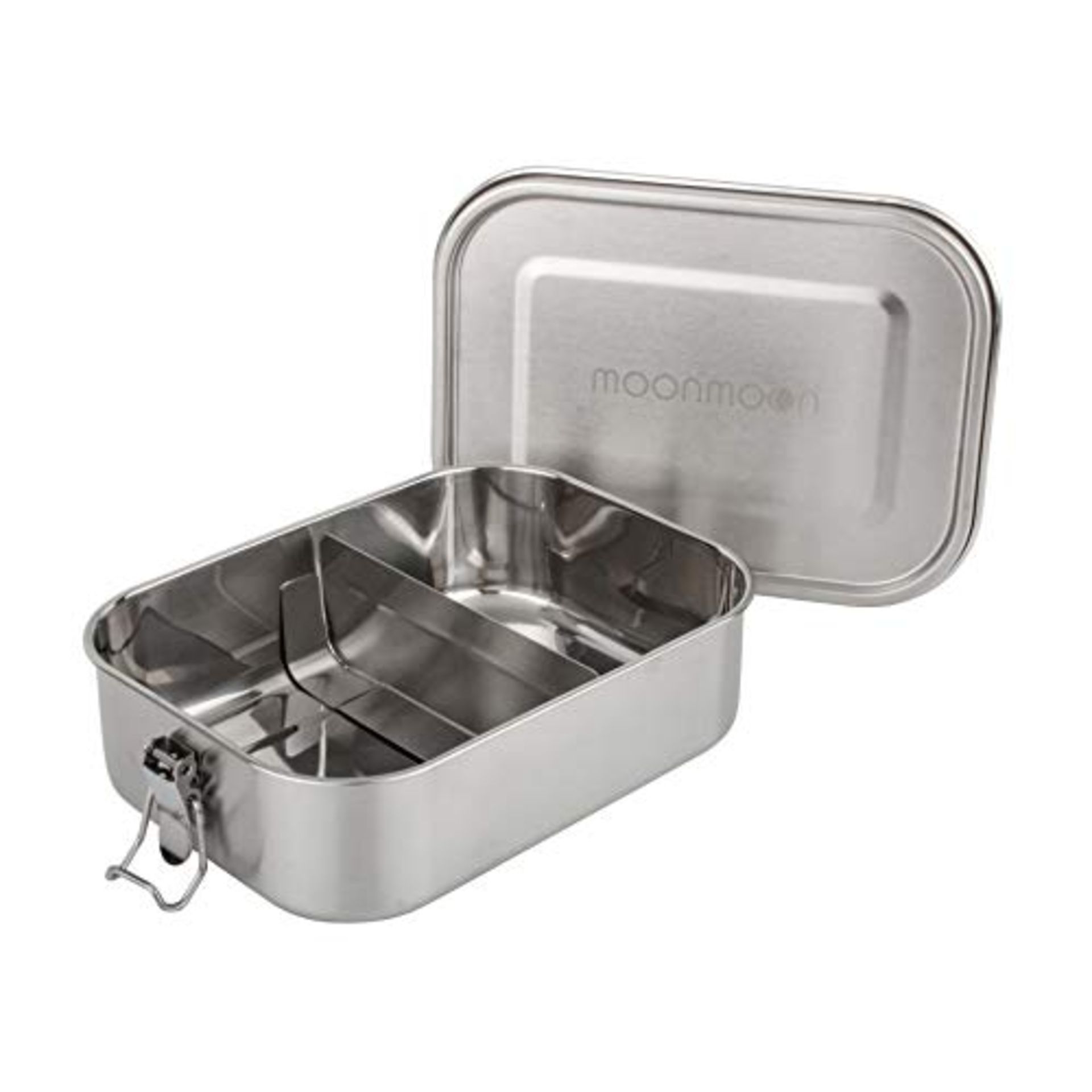 Moonmoon Stainless Steel Lunch Box | Eco-Friendly 1.2 Litre Leakproof Bento Box with c - Image 7 of 12