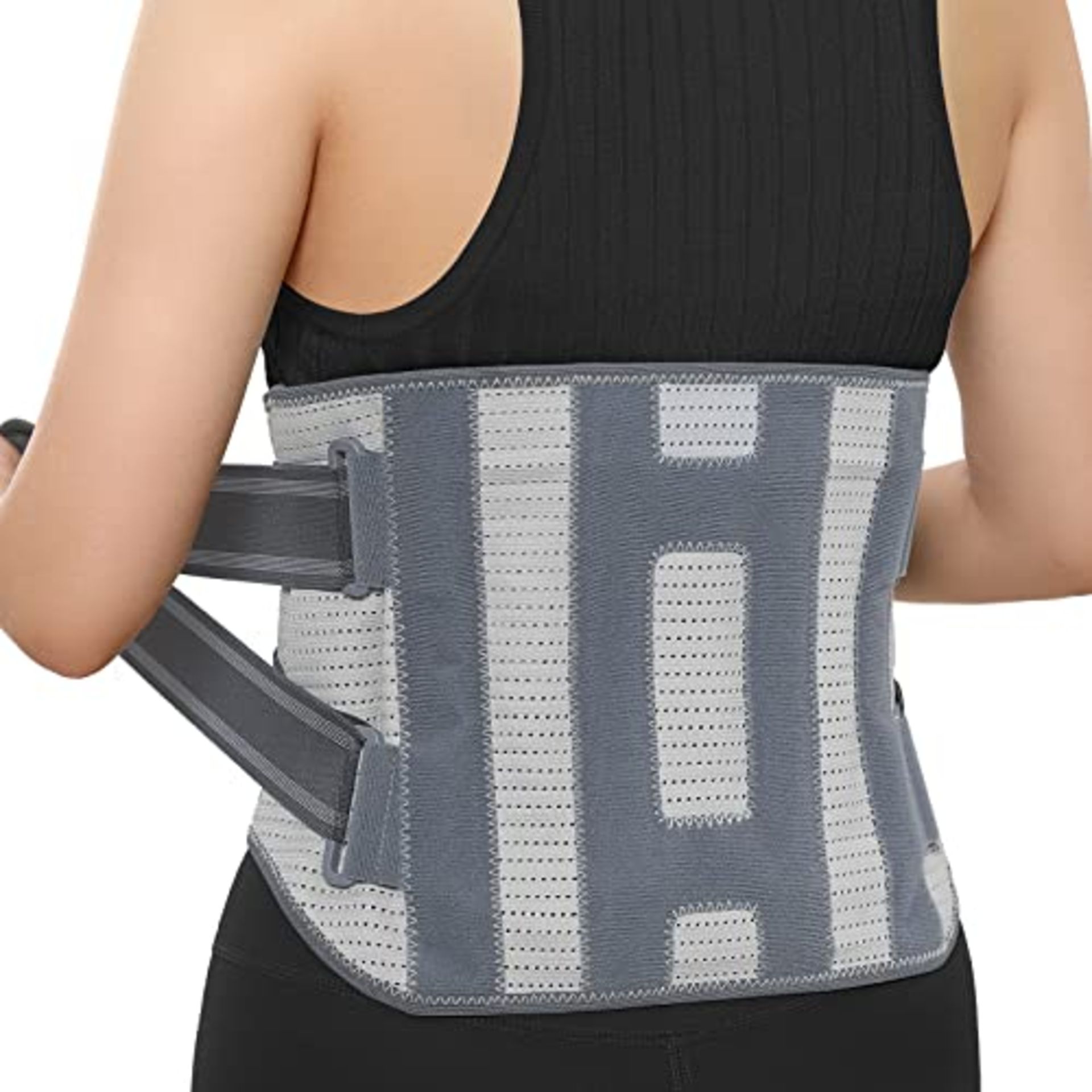 ABYON Back Support Belt for Men and Women, Air Mesh Adjustable and Breathable Lower Ba - Image 7 of 8