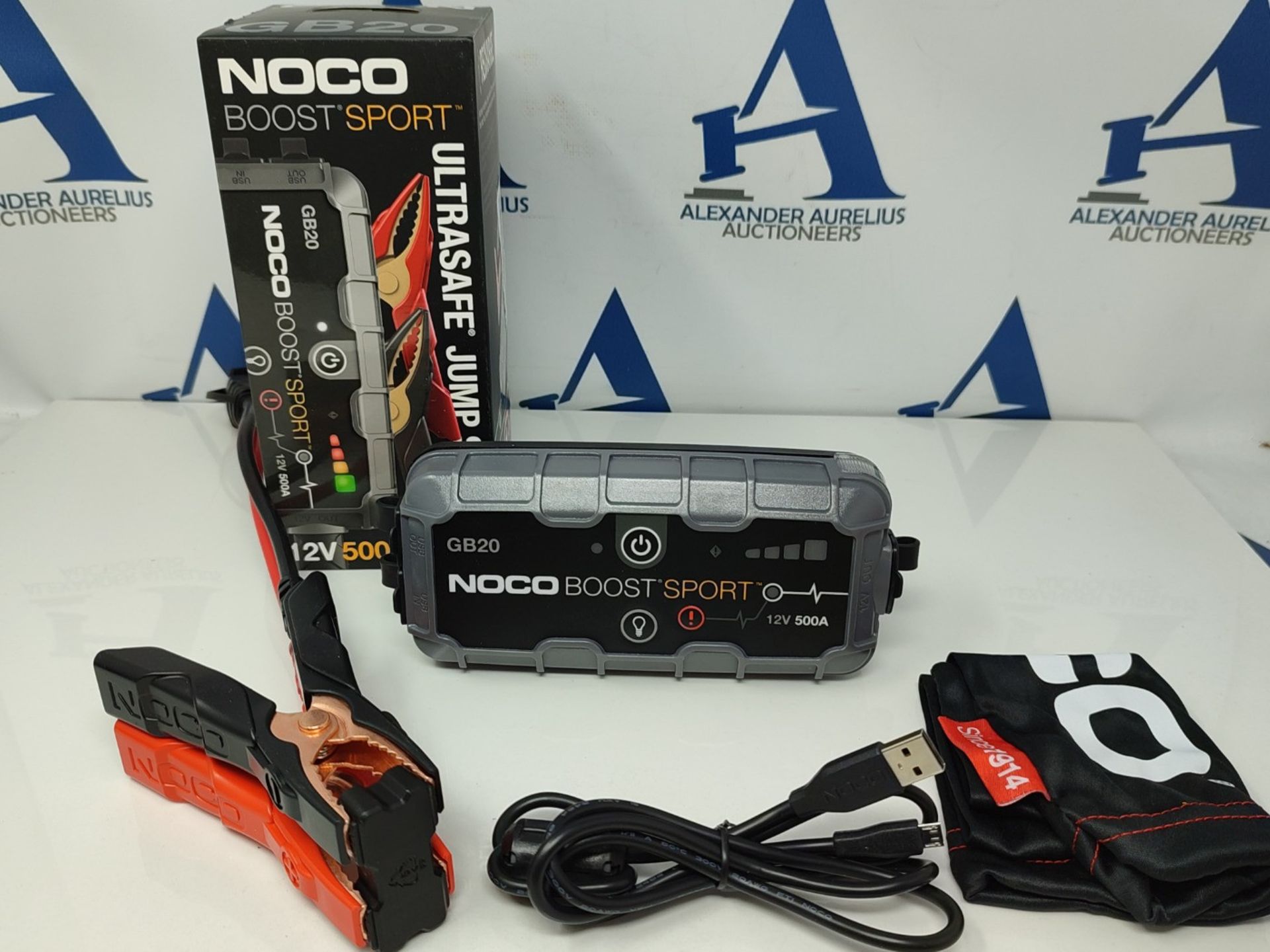 RRP £89.00 NOCO Boost Sport GB20 500A UltraSafe Car Jump Starter, Jump Starter Power Pack, 12V Ba - Image 10 of 10