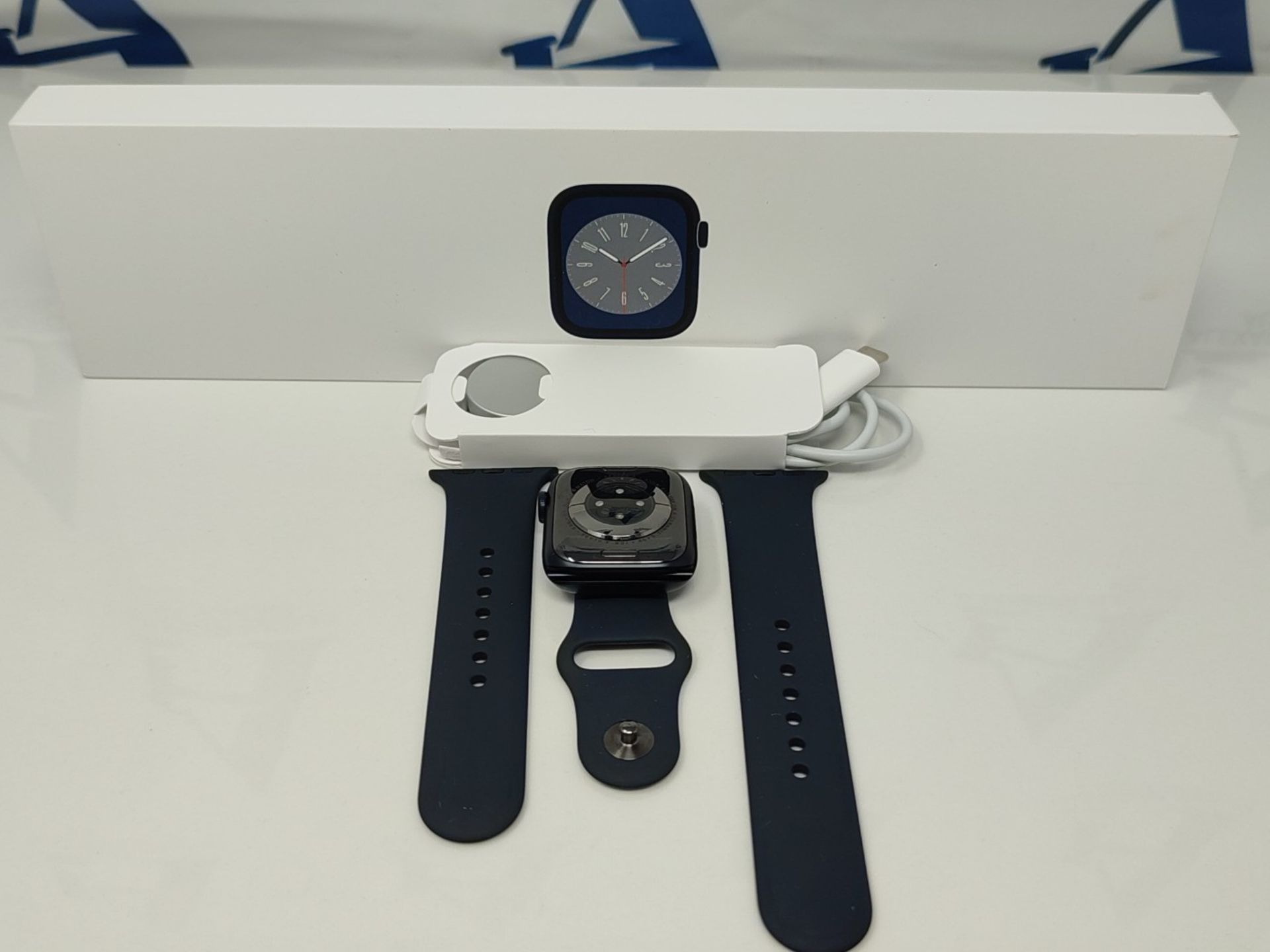 RRP £369.00 Apple Watch Series 8 (GPS 41mm) Smart watch - Midnight Aluminium Case with Midnight Sp - Image 12 of 15