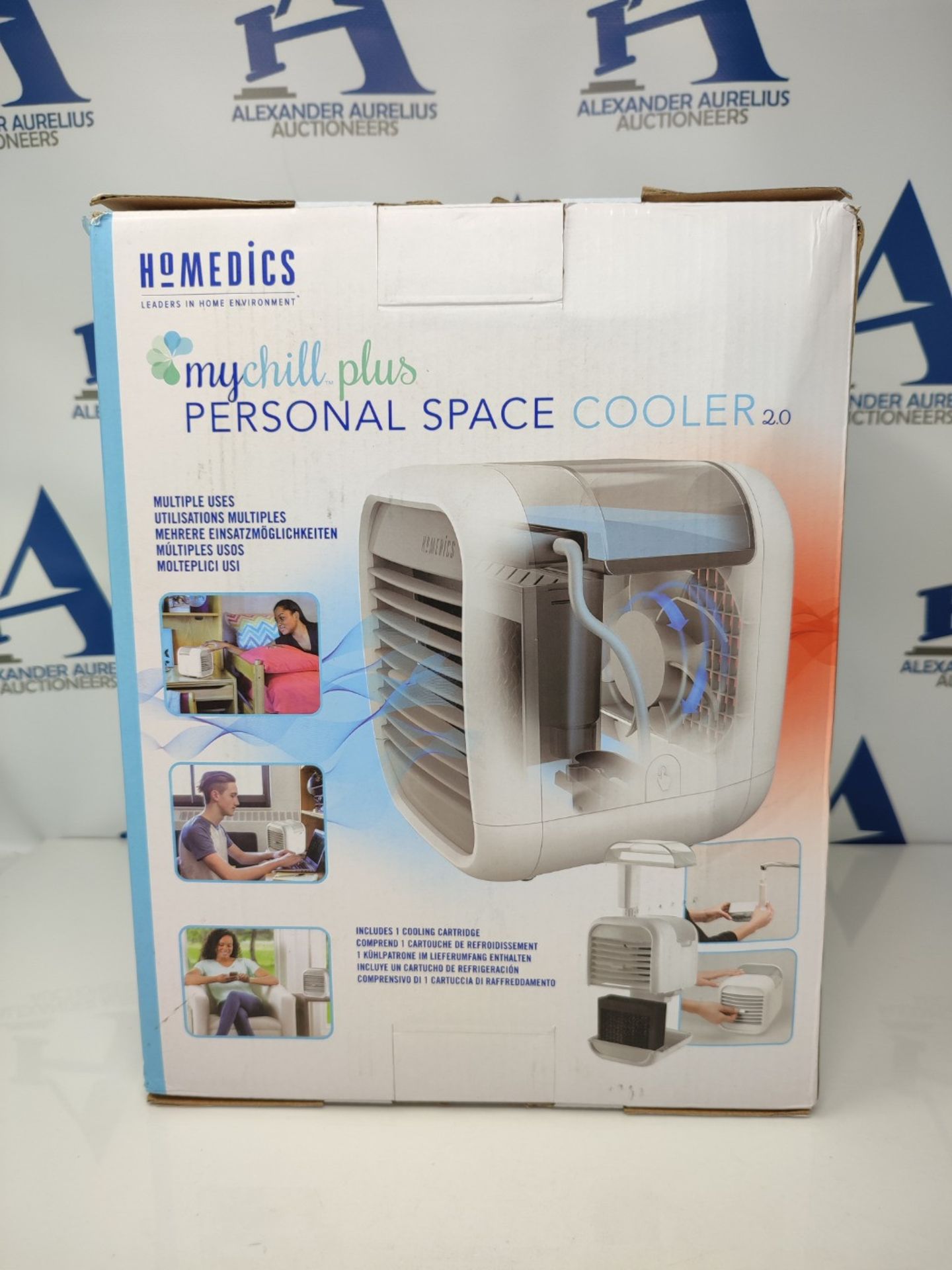 HoMedics PAC-35WT-EU2 Personal Space Cooler, MyChill Plus, 1.8 Metre Cooling Area, 3 S - Image 9 of 10