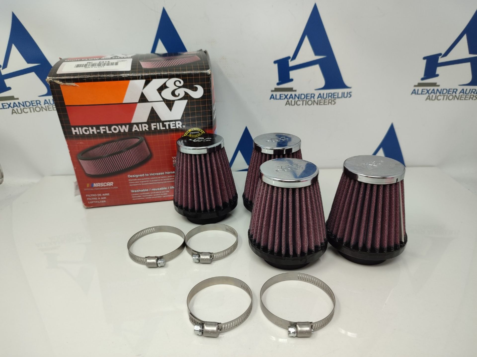 K and N RC-2314 Car and Motorcycle Universal Chrome Filter - Image 5 of 10