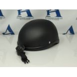 Classic Scull Cap Half Helmet Matte Black (Non DOT)