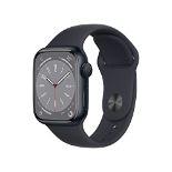 RRP £369.00 Apple Watch Series 8 (GPS 41mm) Smart watch - Midnight Aluminium Case with Midnight Sp