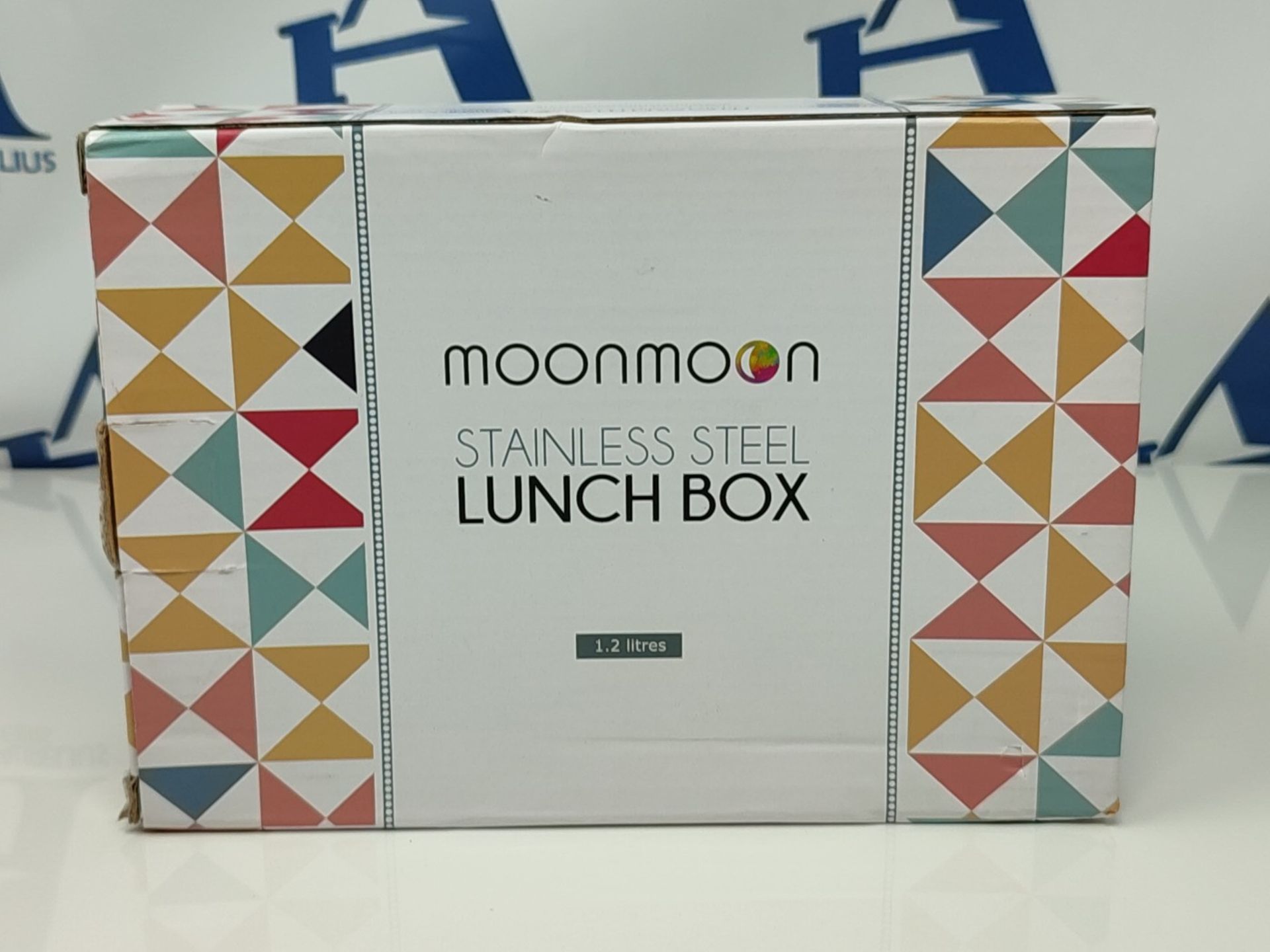 Moonmoon Stainless Steel Lunch Box | Eco-Friendly 1.2 Litre Leakproof Bento Box with c - Image 12 of 12