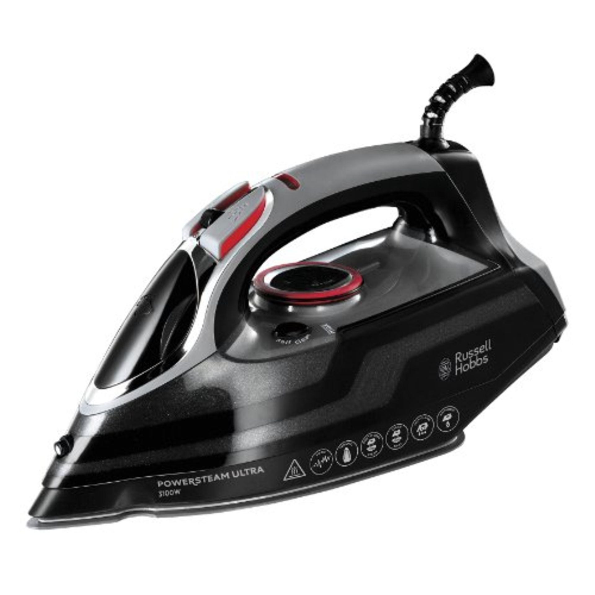 Russell Hobbs Powersteam Ultra 3100 W Vertical Steam Iron 20630 - Black and Grey - Image 4 of 15