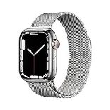 RRP £621.00 [NO BRACELET] Apple Watch Series 7 (GPS + Cellular, 41mm) Smart watch - Silver Stainl
