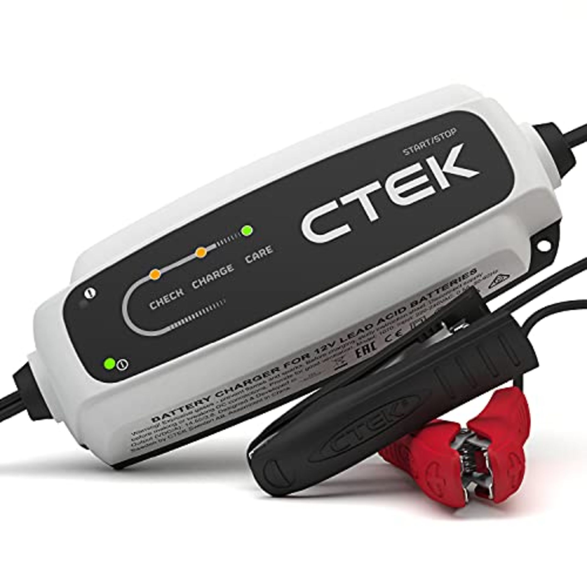 RRP £79.00 CTEK 40-106 CT5 Start/Stop, Battery Charger 12 V, Trickle Charger, Intelligent Charger - Image 7 of 10