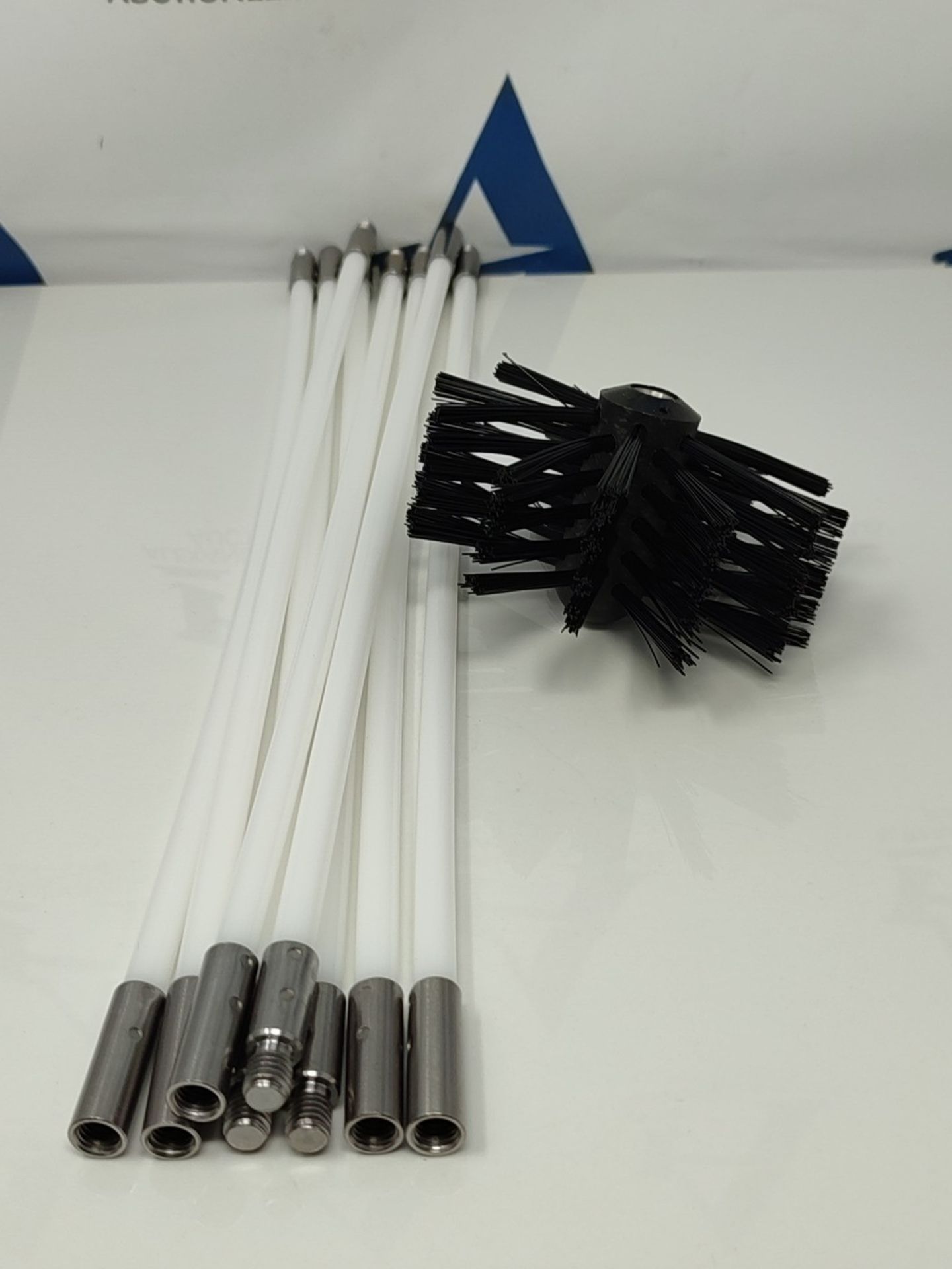 Chimney Cleaning Brush Kit Chimney Sweep Rods, Duct Vent Cleaning Set with 9 Nylon Fle - Image 4 of 4