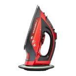 Morphy Richards 303250 Cordless Steam Iron easyCHARGE 360 Cord-Free, 2400 W, Red/Black