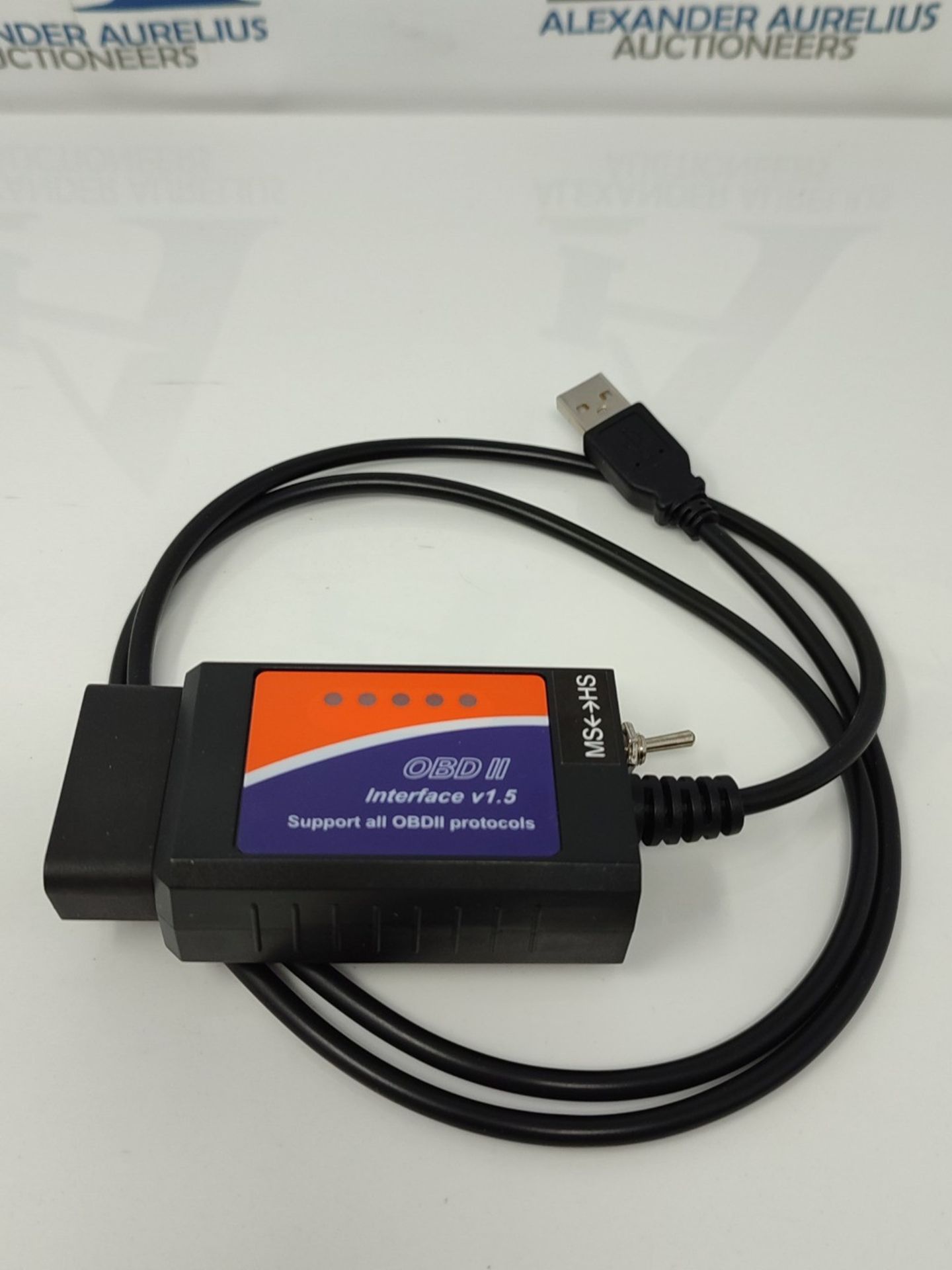 FORScan ELMconfig OBD2 Adapter USB Scanner with MS-CAN/HS-CAN Switch, Professional OBD