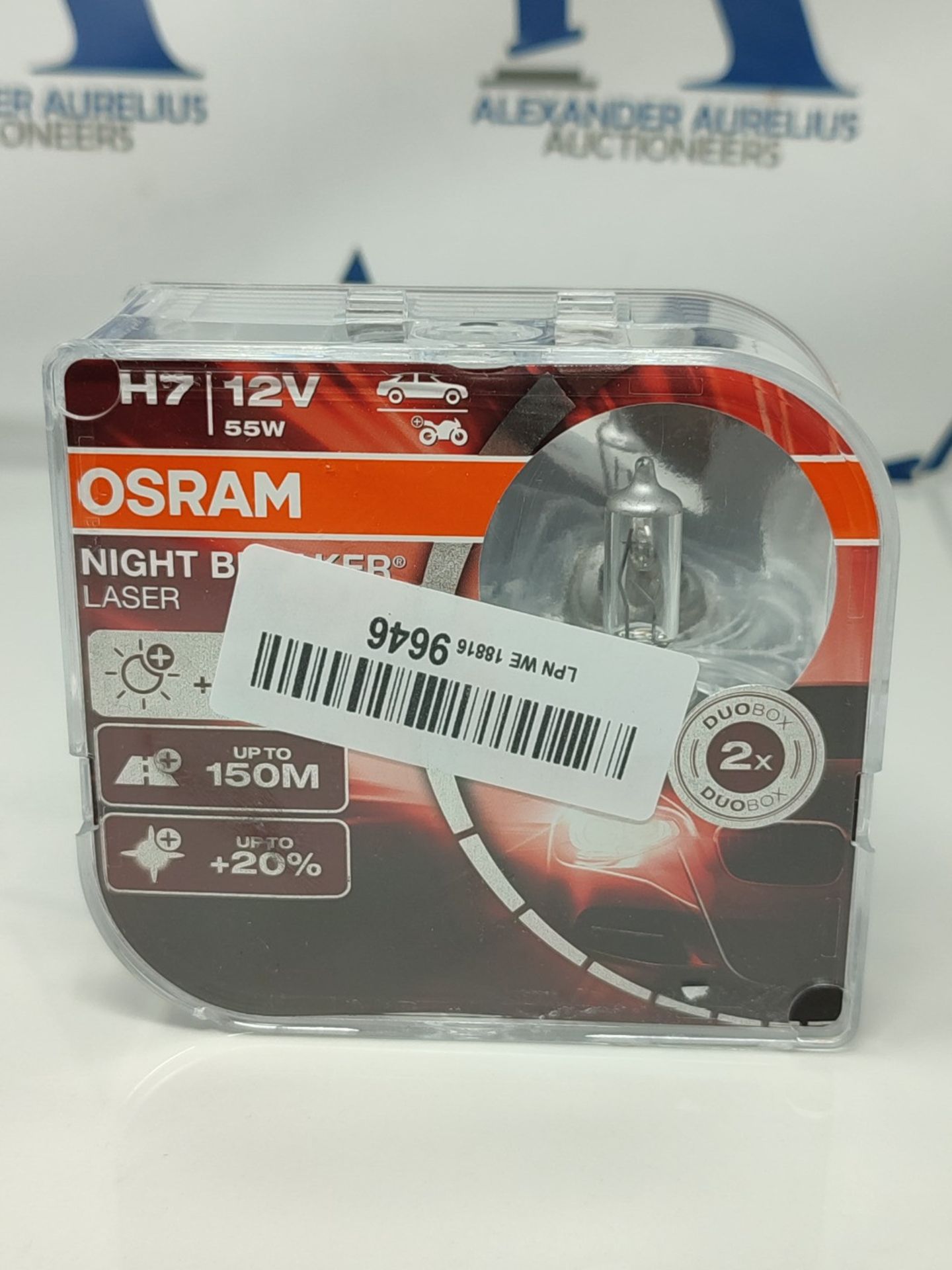 OSRAM NIGHT BREAKER LASER H7, +150% more brightness, halogen headlight lamp, 64210NL-H - Image 2 of 2