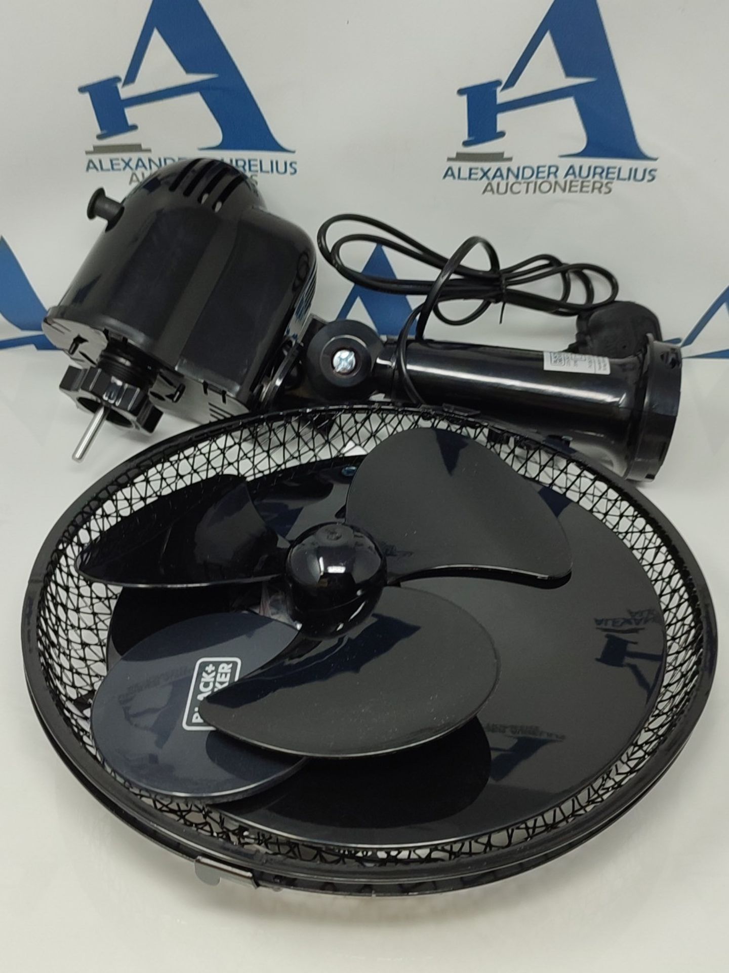 BLACK+DECKER BXFD52003GB Desk Fan with 2 Speeds, Rotary Oscillation, 9 Inch, 20W, Blac - Image 2 of 2