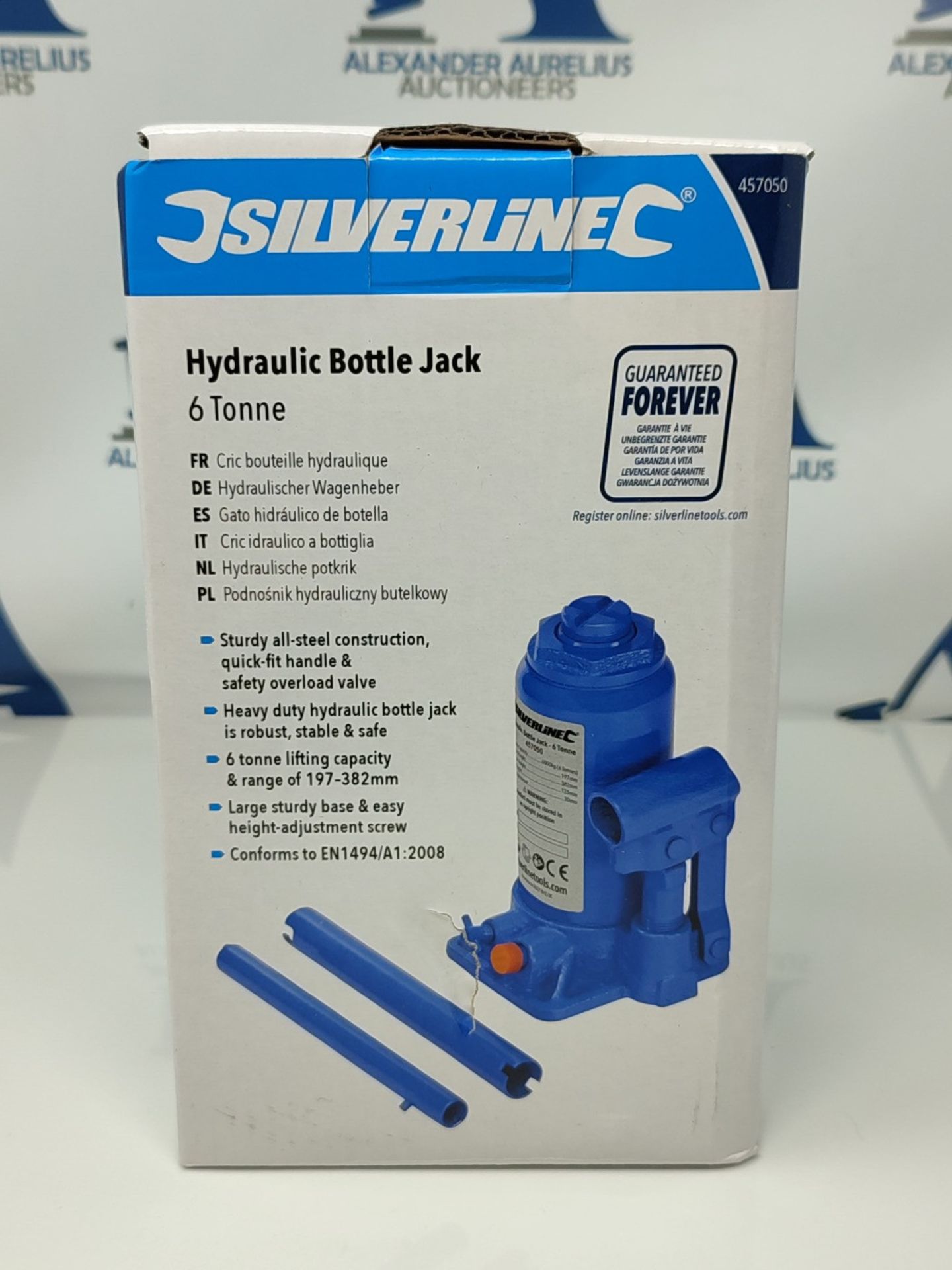 Silverline Hydraulic Bottle Jack 6 Tonne (457050)