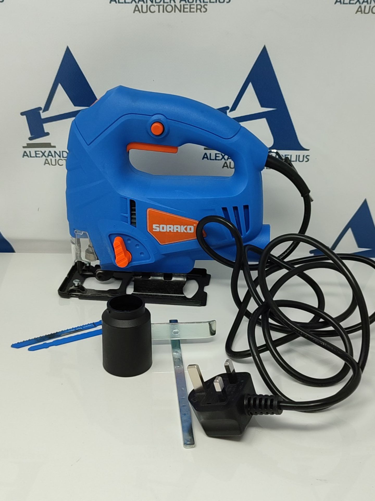 SORAKO Jigsaw, 600W Electric Jigsaw Tool, 800-3000SPM Cutting in Wood 60mm, 6 Variable - Image 3 of 3