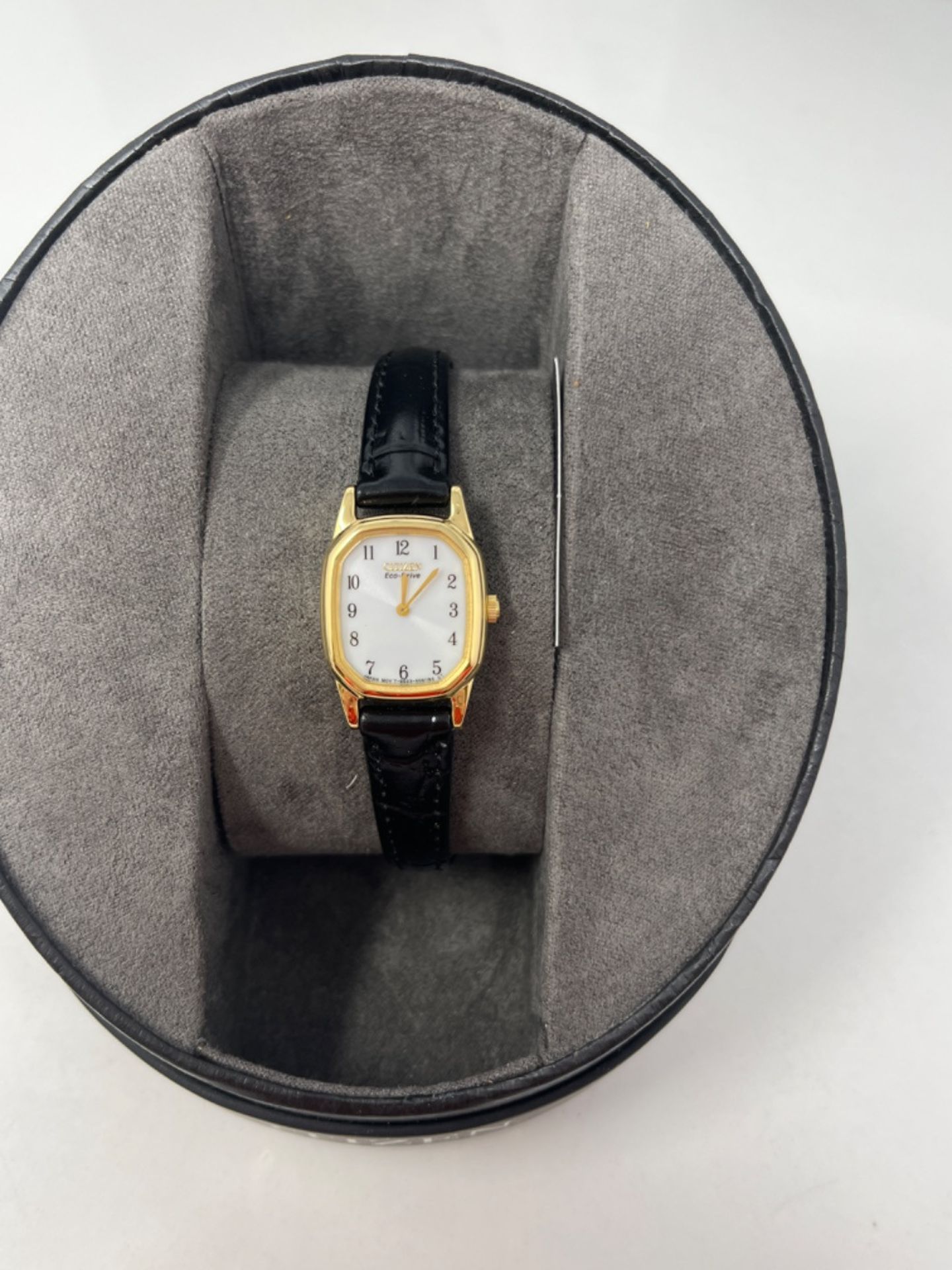 RRP £99.00 Citizen Ladies' Gold Tone Black Strap Eco-Drive Watch. - Image 3 of 3