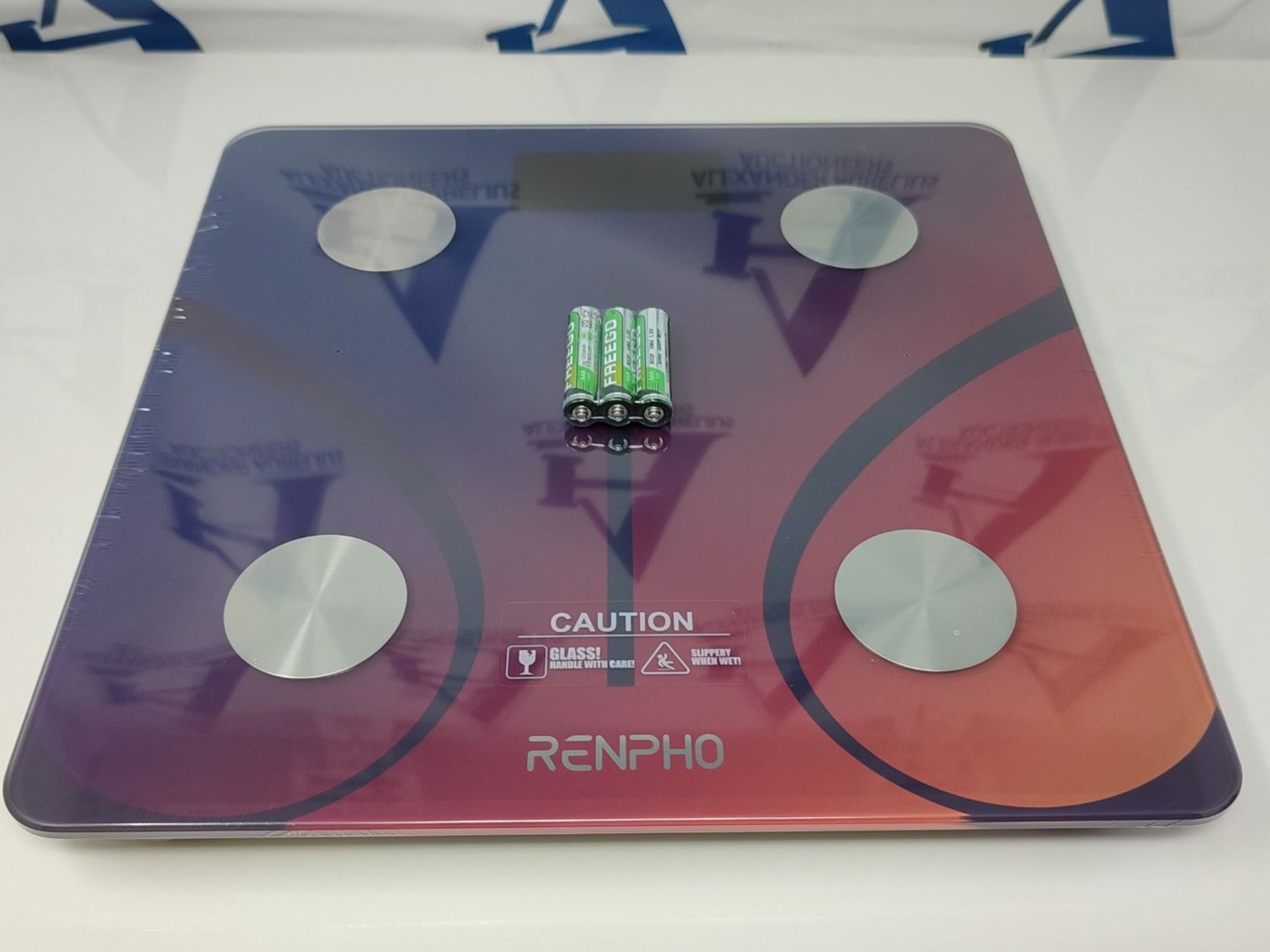 RENPHO Bathroom Scales, Digital Scales for Body Weight with High Precision Sensors, Bl - Image 2 of 2